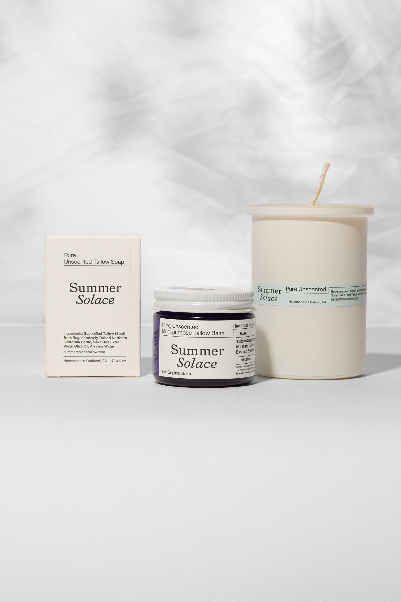 Pure Unscented Tallow – Slow Body Care® Collection