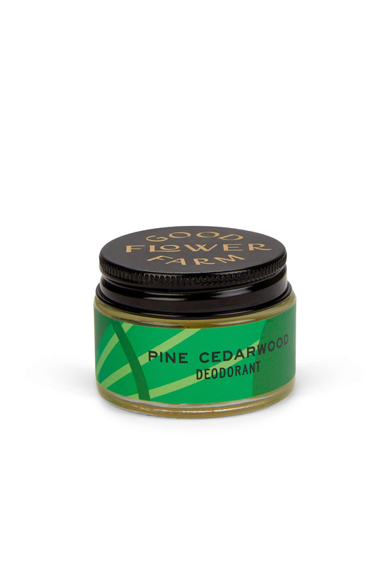 Pine Cedarwood Deodorant Jar w/ Bamboo Applicator