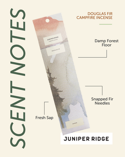 Douglas Fir Campfire Incense (20 Sticks) 3-Pack