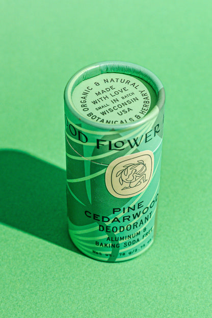 Pine Cedarwood Deodorant Plastic-Free Tube