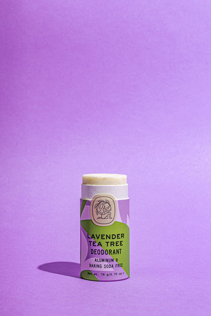 Lavender Tea Tree Deodorant Plastic-Free Tube