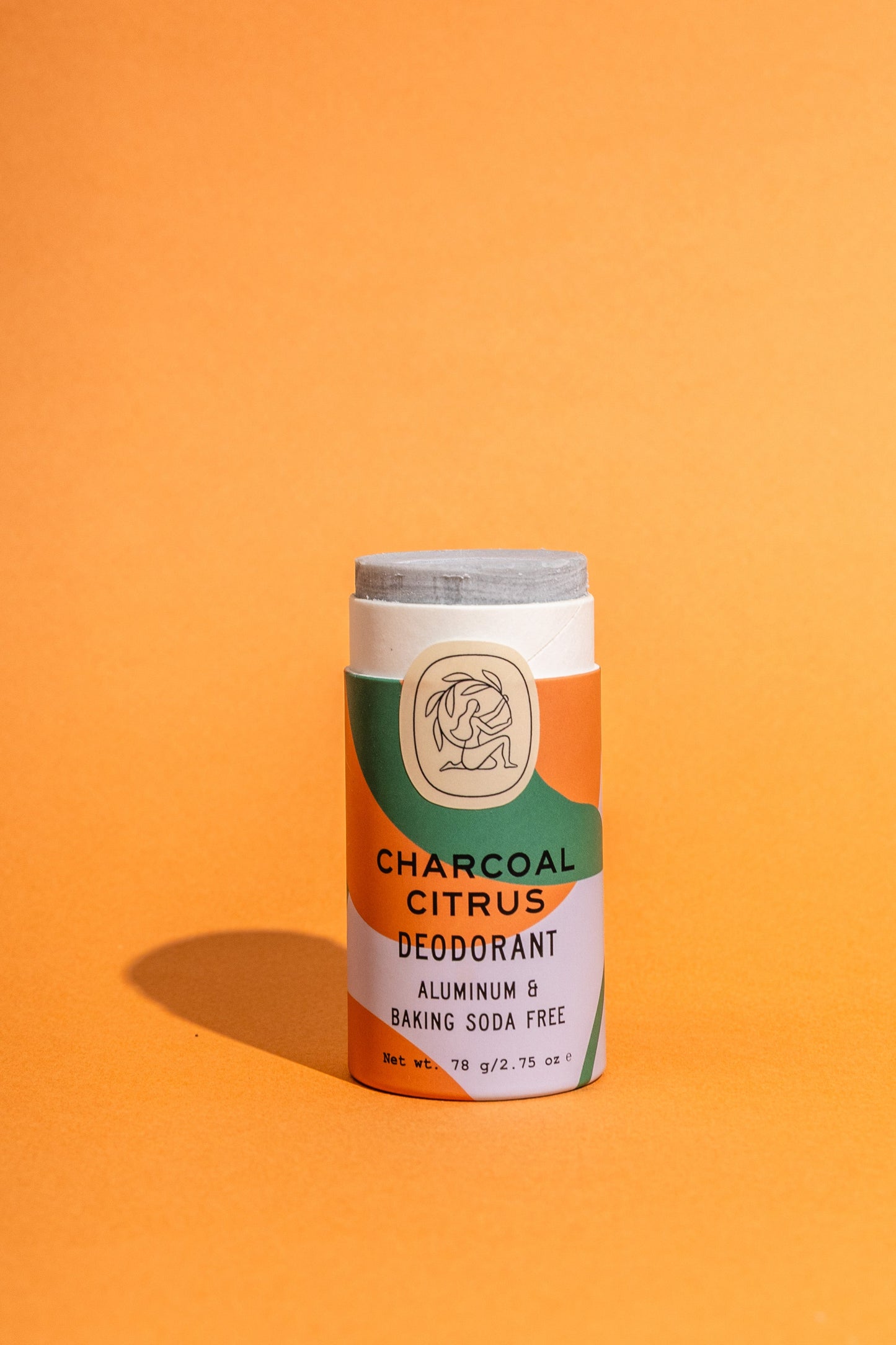 Charcoal Citrus Deodorant Plastic-Free Tube