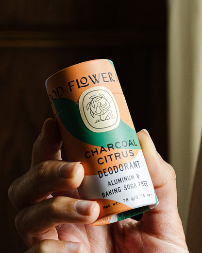 Charcoal Citrus Deodorant Plastic-Free Tube