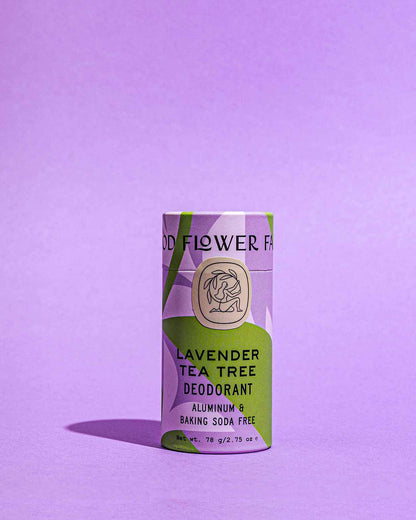 Lavender Tea Tree Deodorant Plastic-Free Tube