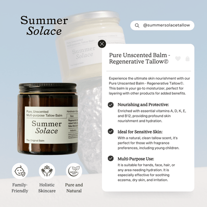 Pure Unscented – Tallow Balm | Sensitive Skin
