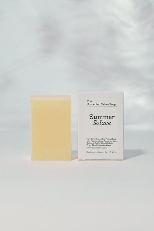 Pure Unscented – Tallow Bar Soap for Sensitive Skin