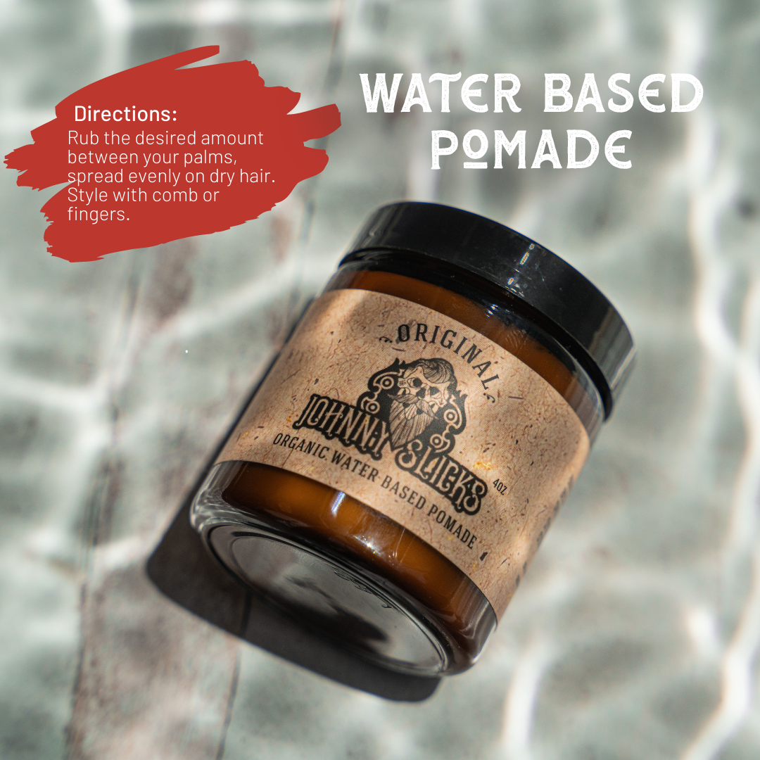 Organic Water Based Pomade – Johnny Slicks