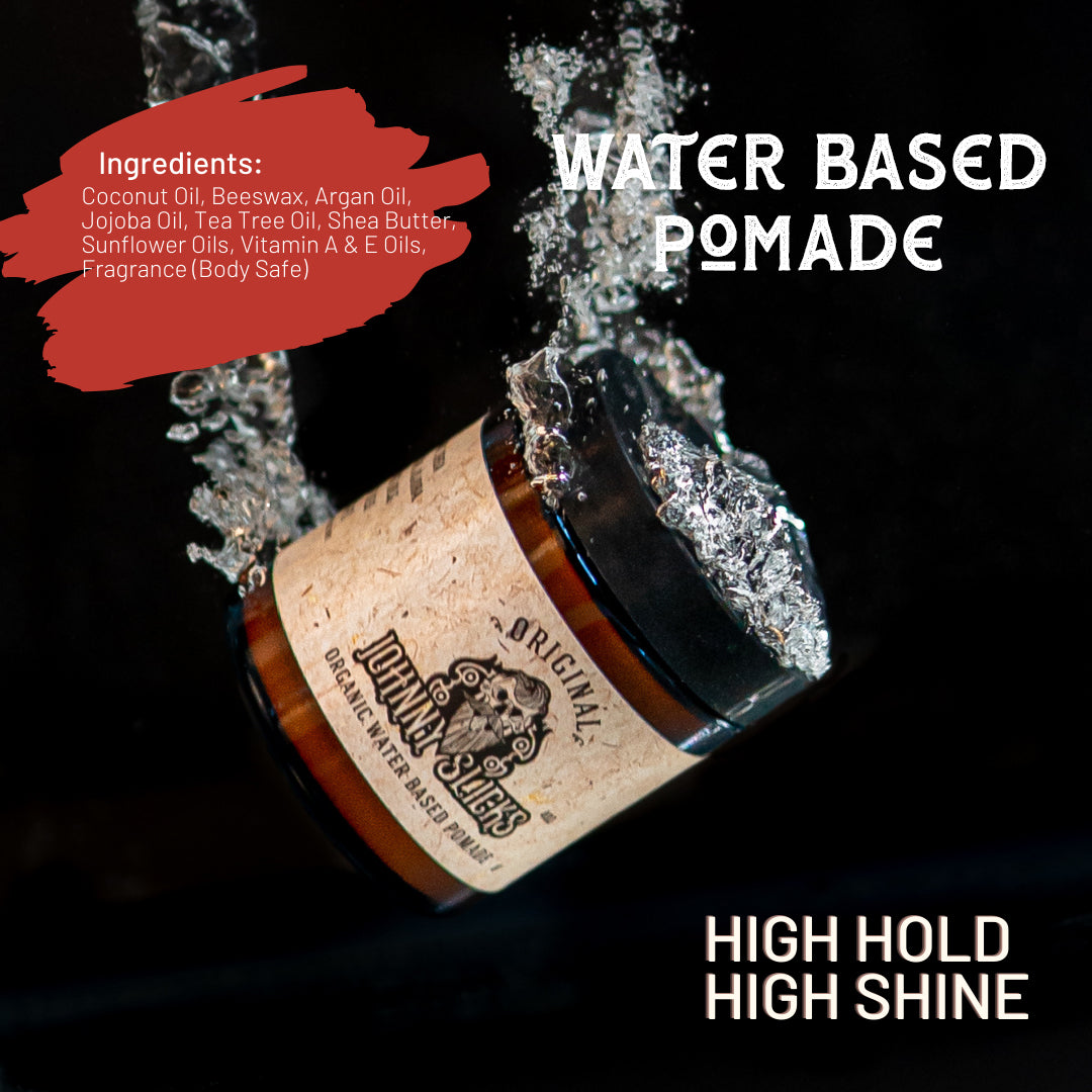 Organic Water Based Pomade – Johnny Slicks